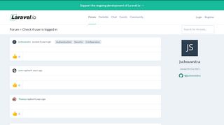 
                            2. Check if user is logged in | Laravel.io
