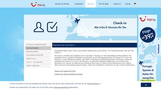 
                            2. Check-in | Check-in Zeiten | Fluginfos – TUIfly.com