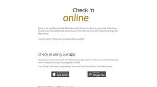 
                            2. Check-in online - Etihad Airways