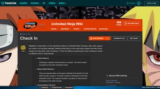 
                            5. Check In | Unlimited Ninja Wiki | FANDOM powered by Wikia
