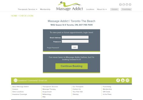 
                            10. Check Login - Massage Addict