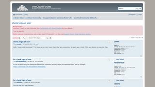
                            3. check login of user - ownCloud Forums