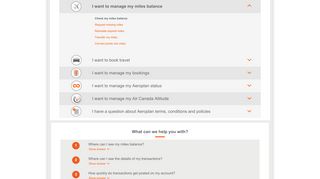
                            13. Check my miles balance - Aeroplan