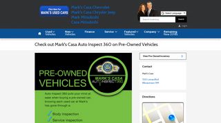 
                            7. Check out Mark's Casa Auto Inspect 360 on Pre-Owned Vehicles ...