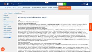 
                            7. Check out the Blue chip india ltd all Auditors Report | Live stock/Share ...