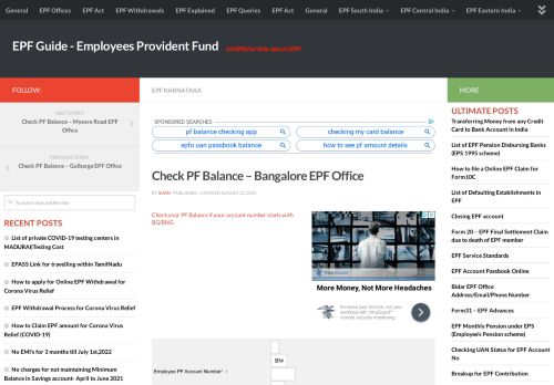 
                            6. Check PF Balance - Bangalore EPF Office - EPF Guide