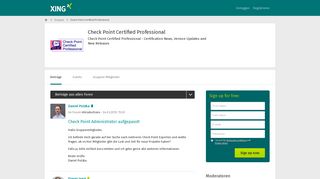 
                            11. Check Point Certified Professional | XING