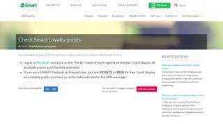 
                            9. Check Smart Loyalty points - Smartopedia - Help & Support - Smart ...