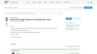 
                            6. Check the Login Status of a Particular User. - archive SAP