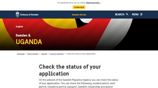 
                            6. Check the status of your application - Sweden Abroad