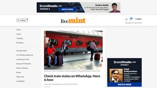 
                            9. Check train status on WhatsApp. Here is how - Livemint