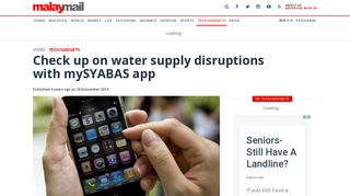 
                            7. Check up on water supply disruptions with mySYABAS app  ...