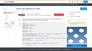 
                            7. check user password in mybb - Stack Overflow