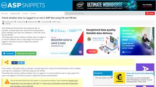 
                            11. Check whether User is Logged in or not in ASP.Net using C# and ...