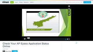 
                            12. Check Your AP Epass Application Status Online on Vimeo