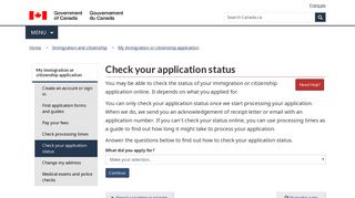 
                            10. Check your application status – Immigration and citizenship - Canada.ca