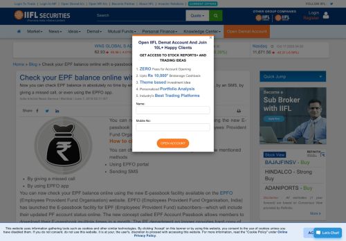 
                            11. Check your EPF balance online with e-passbook - IndiaInfoline