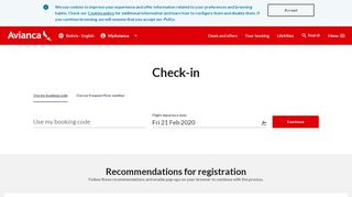 
                            8. Check your flights online without standing - Avianca