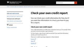 
                            4. Check your own credit report | NZ Government - Govt.nz