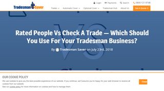 
                            6. CHECKATRADE vs RATED PEOPLE Costs & Review for Tradesmen