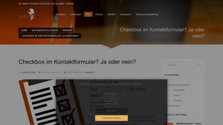 
                            5. Checkbox im Kontaktformular? Ja oder nein? – LionBST GbR