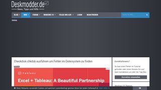 
                            10. Checkdisk chkdsk ausführen um Fehler im Dateisystem zu finden ...