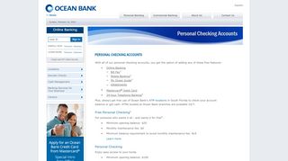 
                            3. Checking Accounts - Ocean Bank