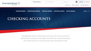 
                            1. Checking Accounts | Vantage Bank