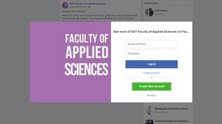 
                            5. Checking Exam Results Please go to... - DUT Faculty of Applied ...