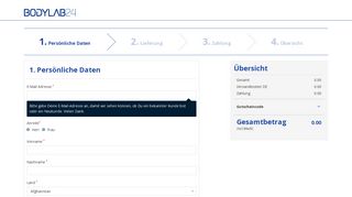 
                            8. Checkout - Bodylab24.de