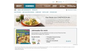 
                            1. Chefkoch Abo direkt beim Verlag bestellen - food magazine Shop