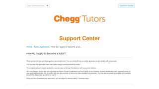 
                            12. Chegg Tutors | How do I apply to become a tutor?