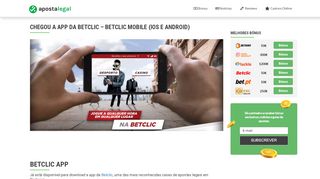 
                            6. Chegou a App da Betclic - Betclic Mobile (iOS e Android) - Aposta Legal