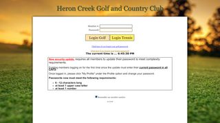 
                            5. Chelsea - Login - Heron Creek Golf and Country Club