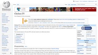 
                            4. Chelsea TV - Wikipedia