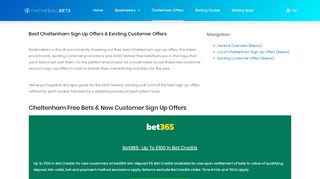 
                            3. Cheltenham Sign Up Offers 2019 → Free Bets & Existing Customer ...