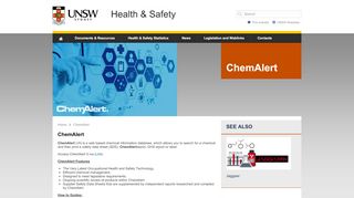 
                            8. ChemAlert | Health & Safety - UNSW Safety
