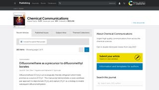 
                            2. Chemical Communications Home-Urgent high quality communications ...