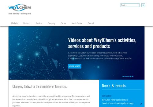 
                            11. Chemical Company and Manufacturer - The WeylChem Group