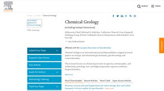 
                            1. Chemical Geology - Journal - Elsevier