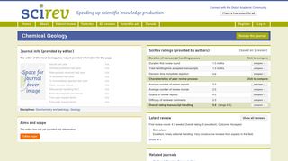 
                            9. Chemical Geology - SciRev