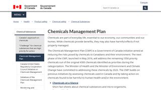 
                            3. Chemicals Management Plan - Canada.ca