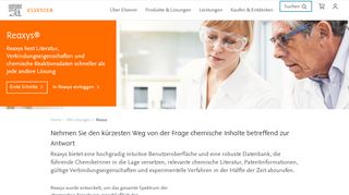 
                            2. Chemie-Daten und -Literatur - Reaxys | Elsevier