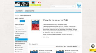 
                            12. Chemie in unserer Zeit - STUDENTEN-PRESSE.com