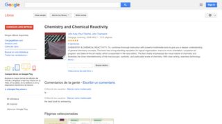 
                            10. Chemistry and Chemical Reactivity - Resultado de Google Books