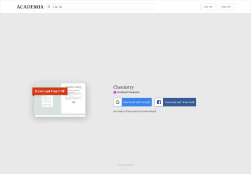 
                            13. Chemistry | Archbald Chakalila - Academia.edu