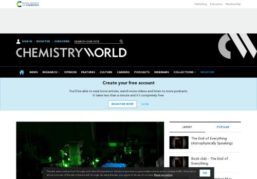 
                            7. Chemistry World: Chemistry news, research and opinions