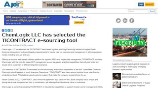 
                            9. ChemLogix LLC has selected the TICONTRACT e-sourcing tool ...