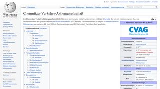 
                            12. Chemnitzer Verkehrs-Aktiengesellschaft – Wikipedia