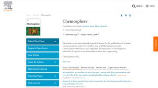 
                            1. Chemosphere - Journal - Elsevier